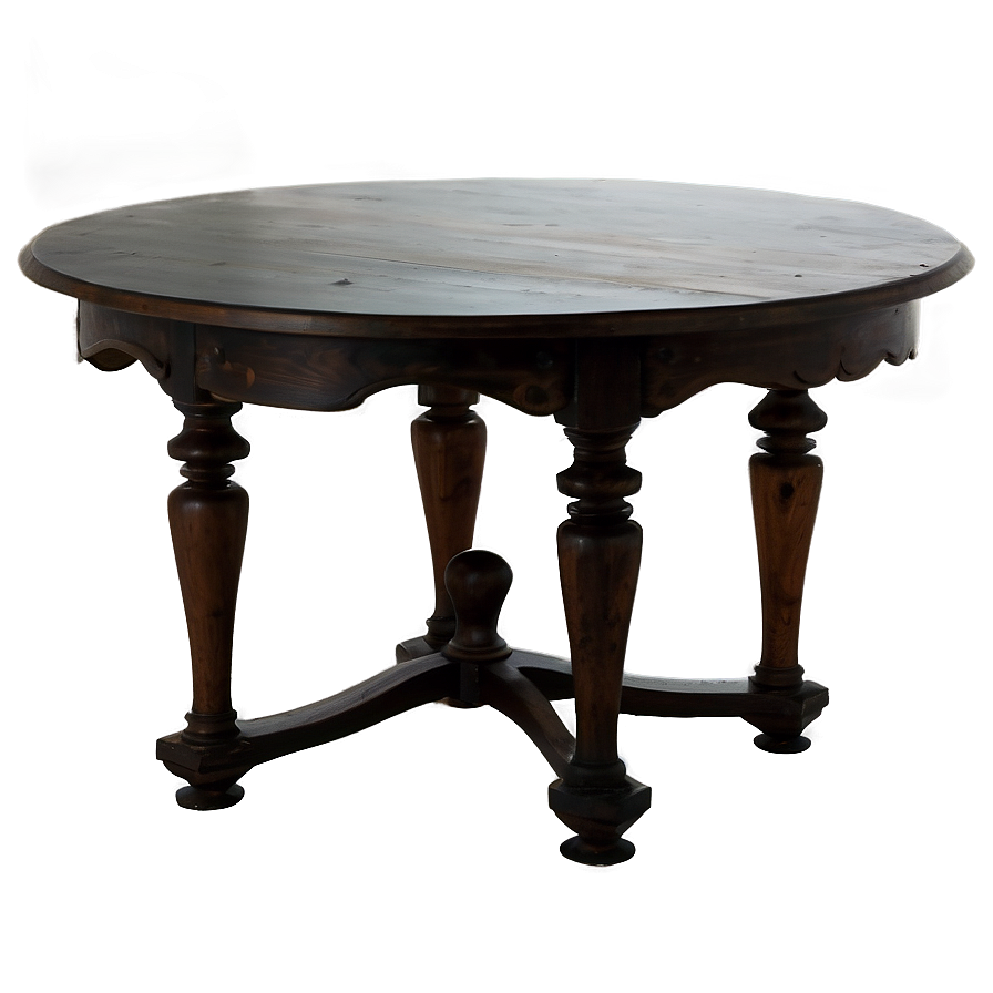 Vintage Round Table Png Vjo95