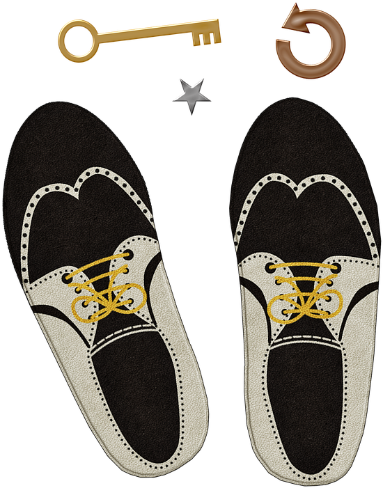 Vintage Saddle Shoes Illustration