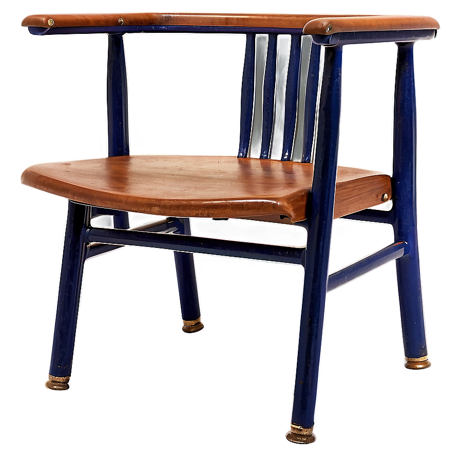 Vintage School Chair Png 06212024