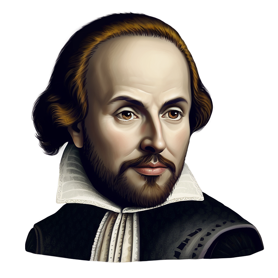 Vintage Shakespeare Portrait Png Vbs