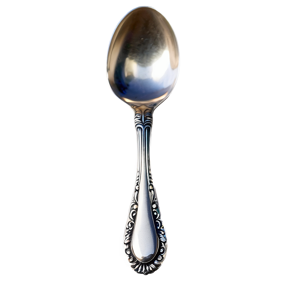 Vintage Silver Spoon Png Qme