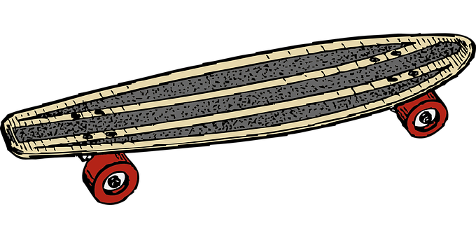 Vintage Skateboard Illustration