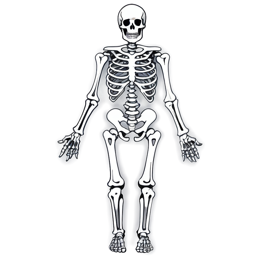 Vintage Skeleton Diagram Png 3