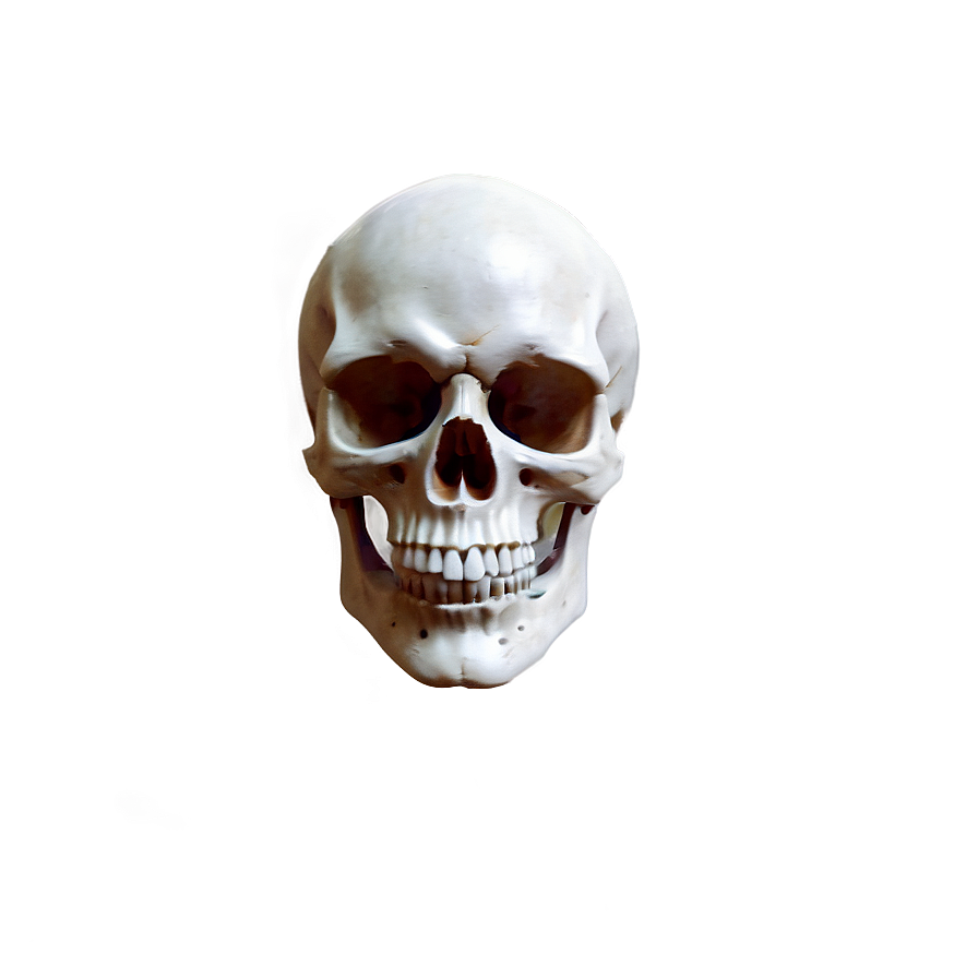 Vintage Skull Face Rendering Png Hge