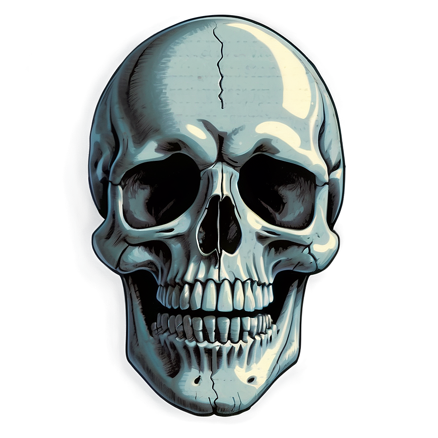 Vintage Skull Graphic Png C