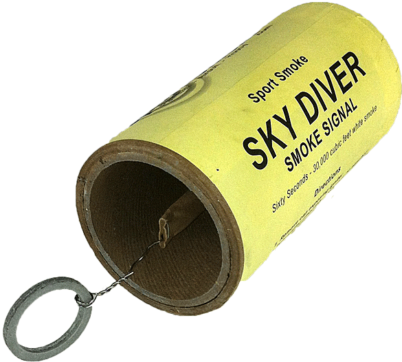 Vintage Skydiver Smoke Signal Canister