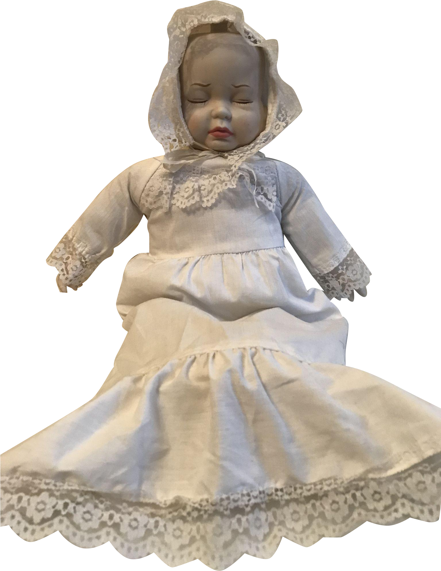 Vintage Sleeping Dollin Lace Dress