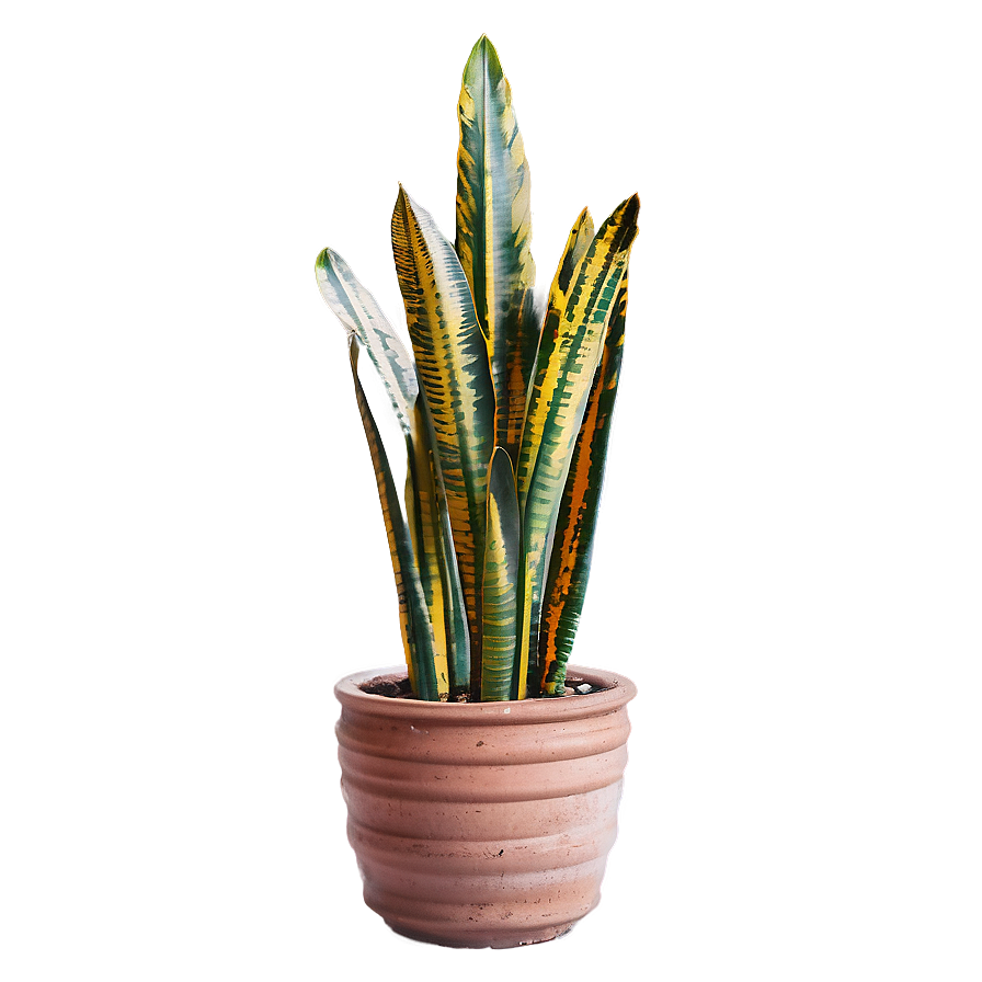 Vintage Snake Plant Png 06122024