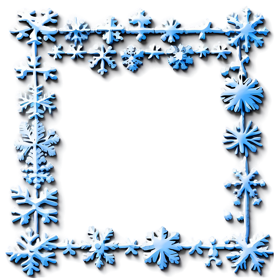 Vintage Snow Border Png Wcy