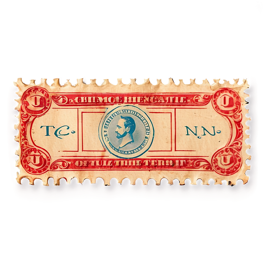 Vintage Stamp Border Png Nec