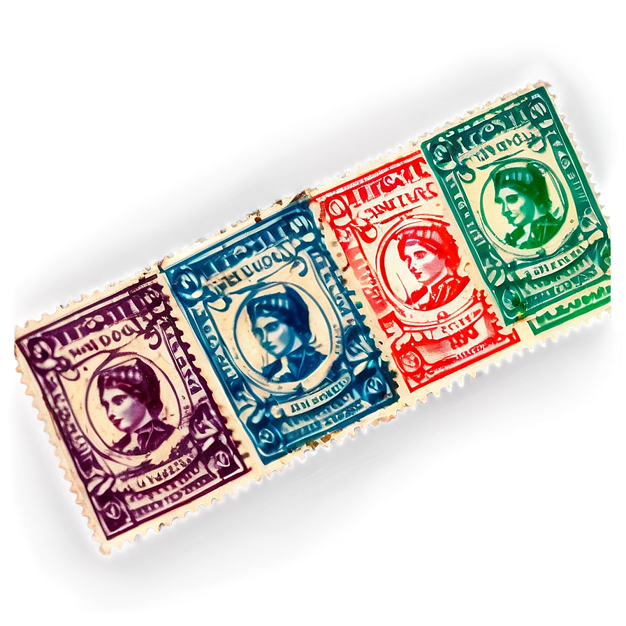 Vintage Stamp Border Png Uum97