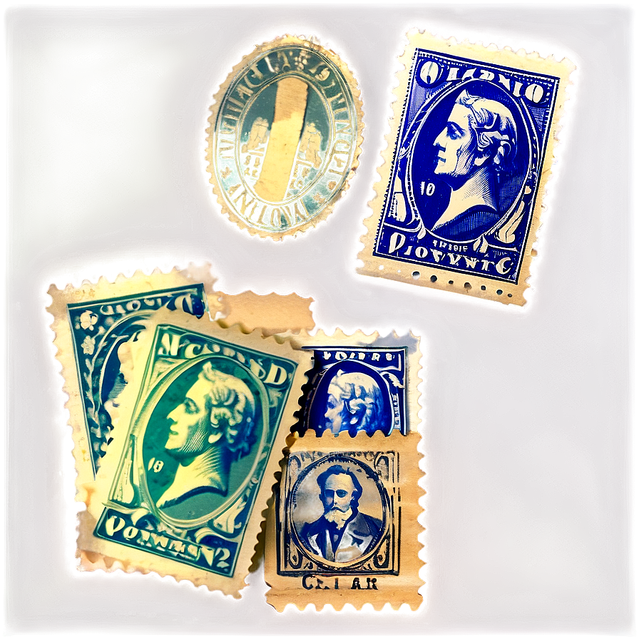 Vintage Stamp Collection Showcase Png 06282024