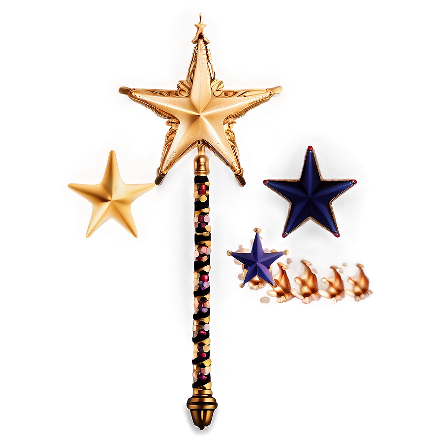 Vintage Star Wand Png Uhf36