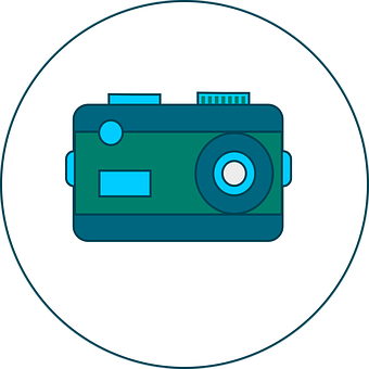 Vintage Style Camera Icon