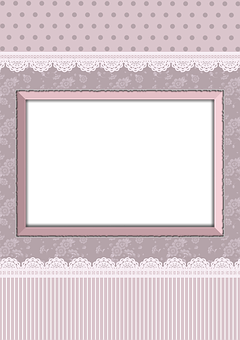 Vintage Style Empty Frame