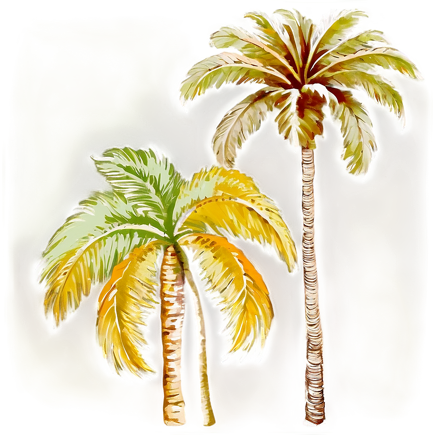 Vintage Style Palms Png 48