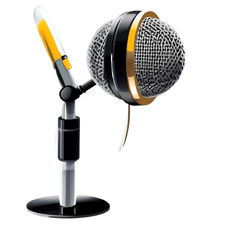 Vintage Style Podcast Microphone Png 69