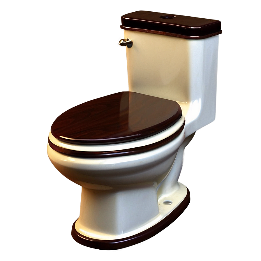 Vintage Style Toilet Png 05042024