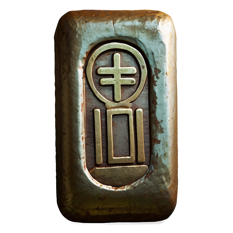 Vintage Styled Iron Ingot Png 06272024