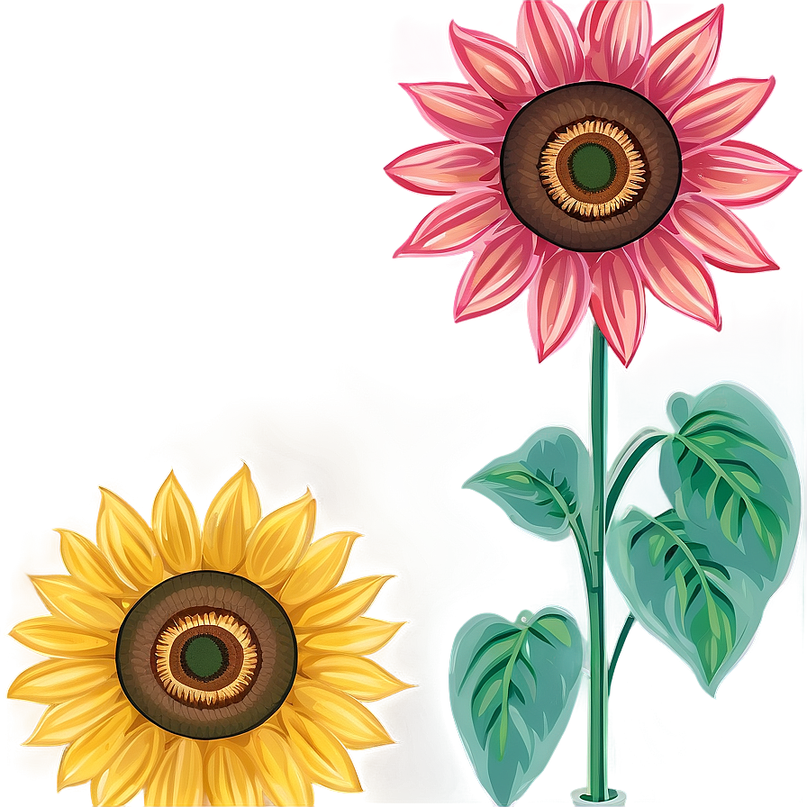 Vintage Sunflower Pattern Png 06252024