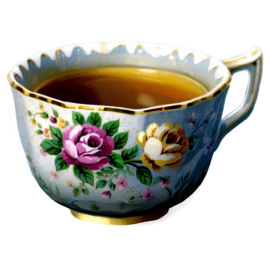 Vintage Tea Cup Png 05242024