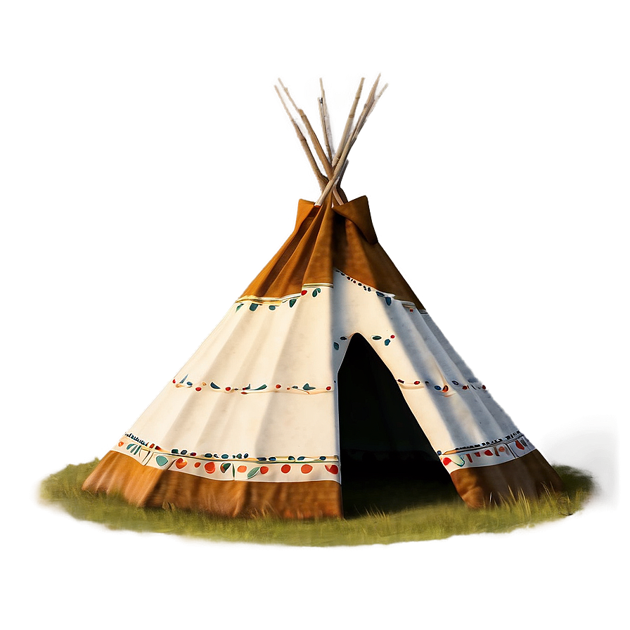 Vintage Teepee Sketch Png 06292024