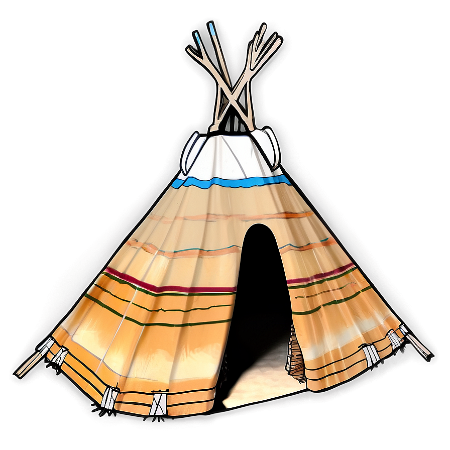 Vintage Teepee Sketch Png 78