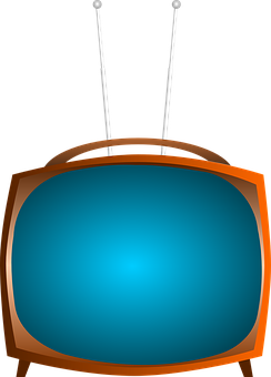 Vintage Television Vector Illustration