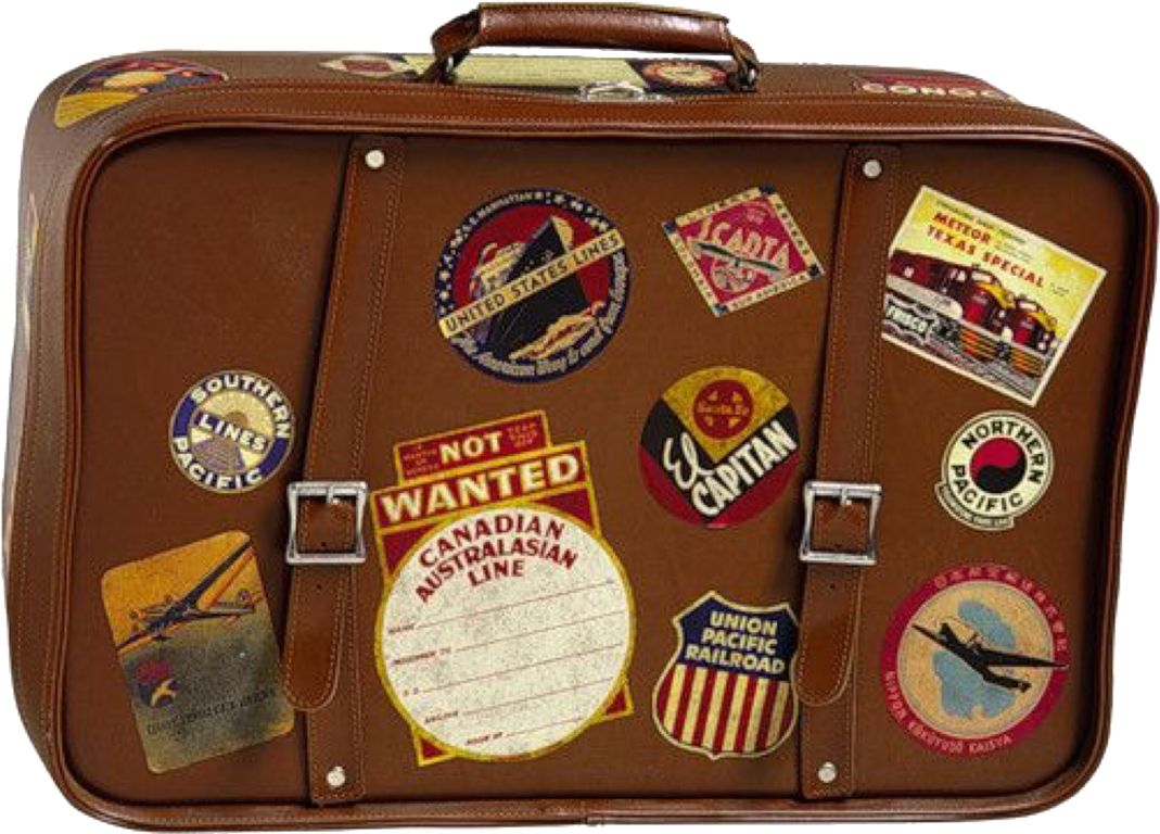 Vintage Travel Stickers Suitcase