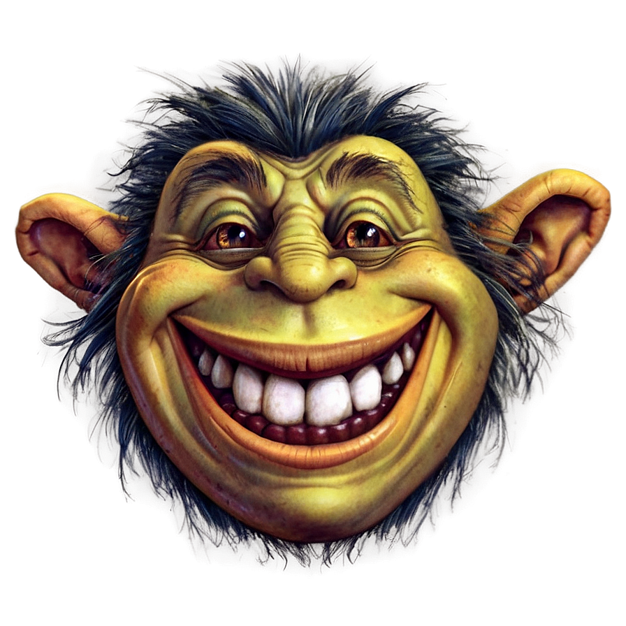 Vintage Troll Faces Artwork Png 06252024