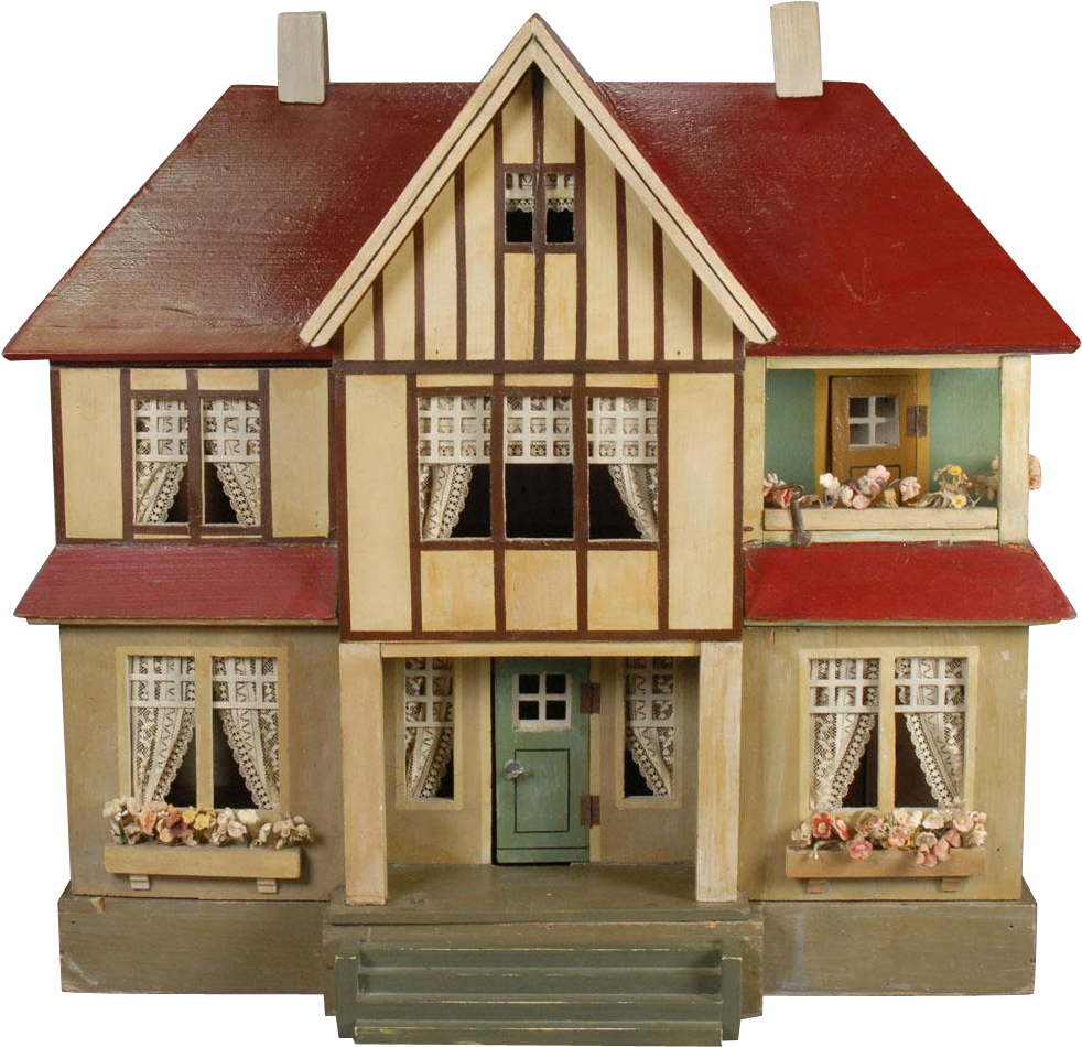 Vintage Tudor Style Dollhouse