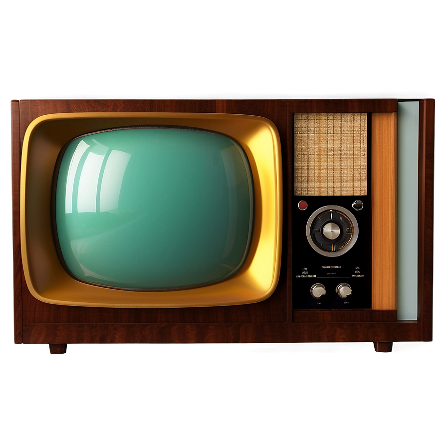 Vintage Tv Set Design Png Lnq