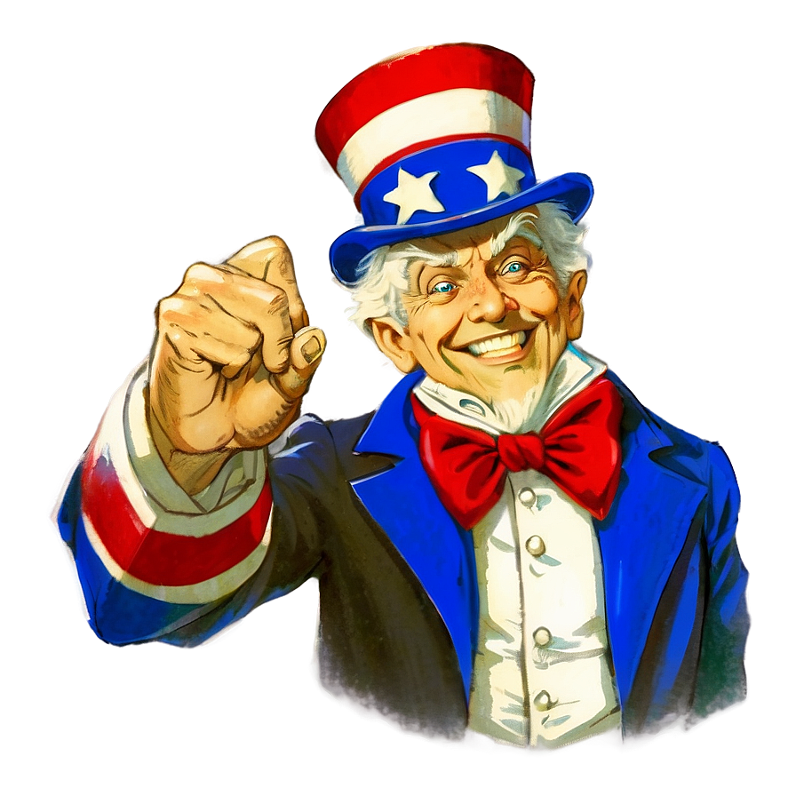 Vintage Uncle Sam Png Mgn12