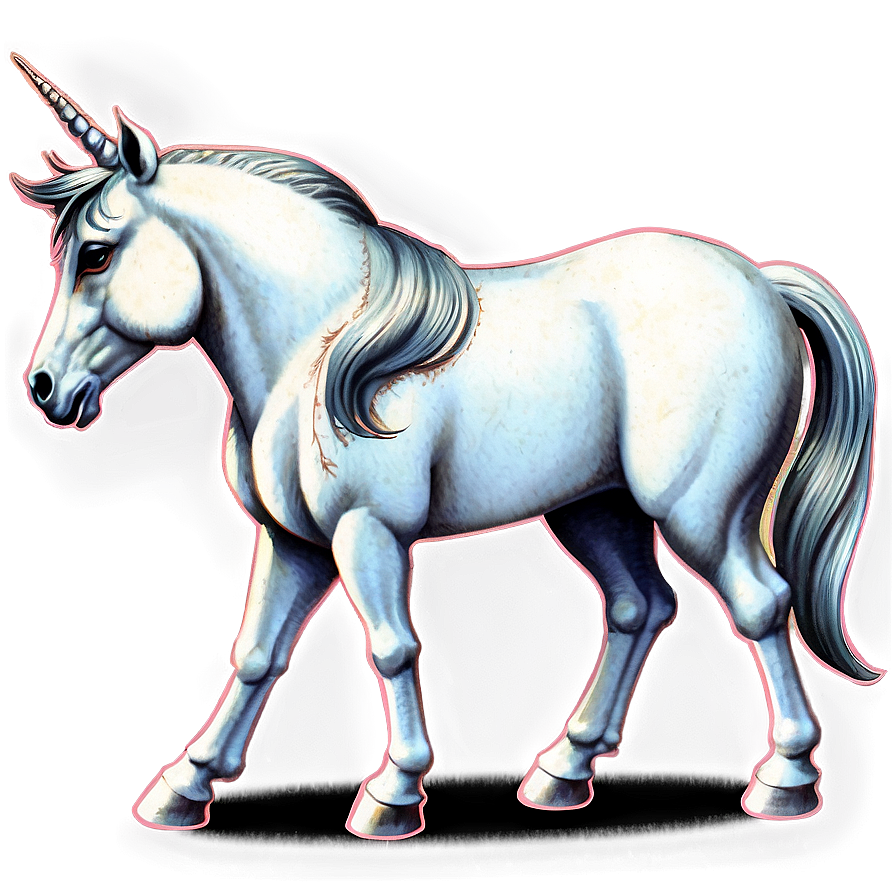 Vintage Unicorn Png 05032024