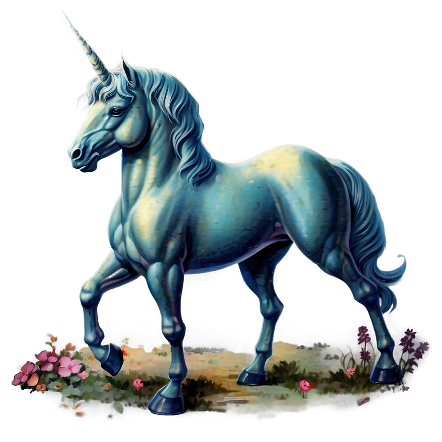 Vintage Unicorn Png 05032024