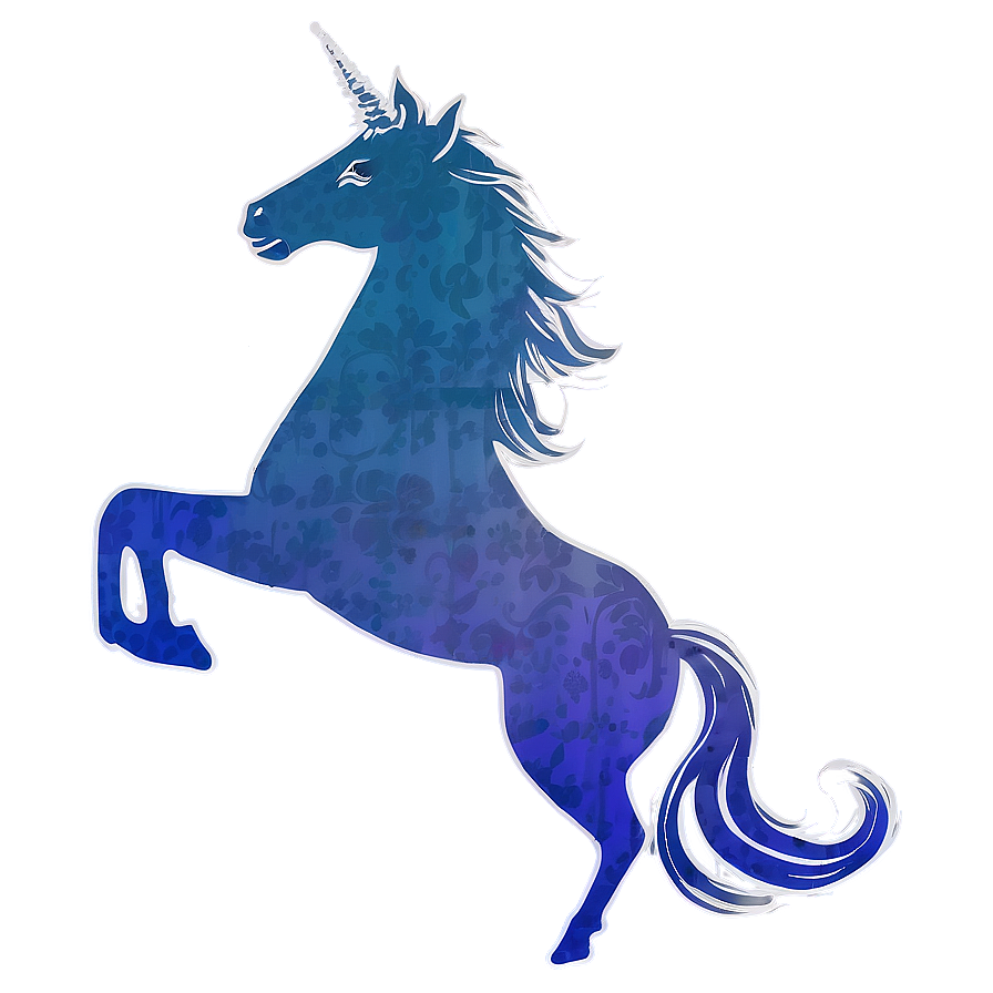 Vintage Unicorn Silhouette Png Alm