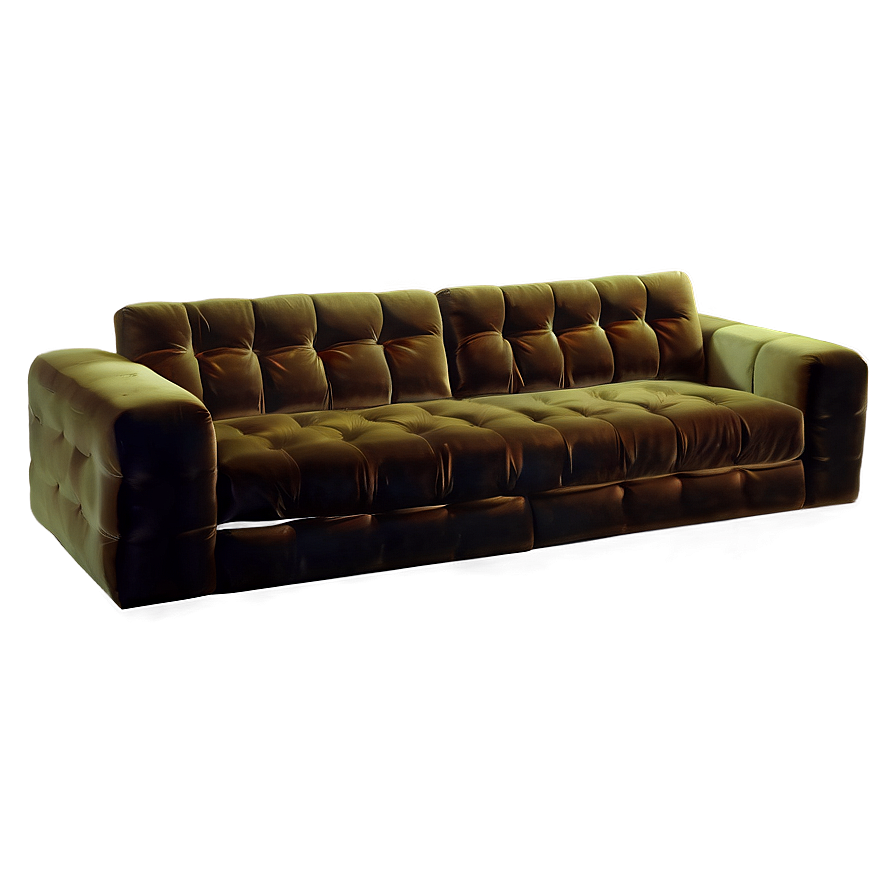 Vintage Velvet Couch Png Ilt
