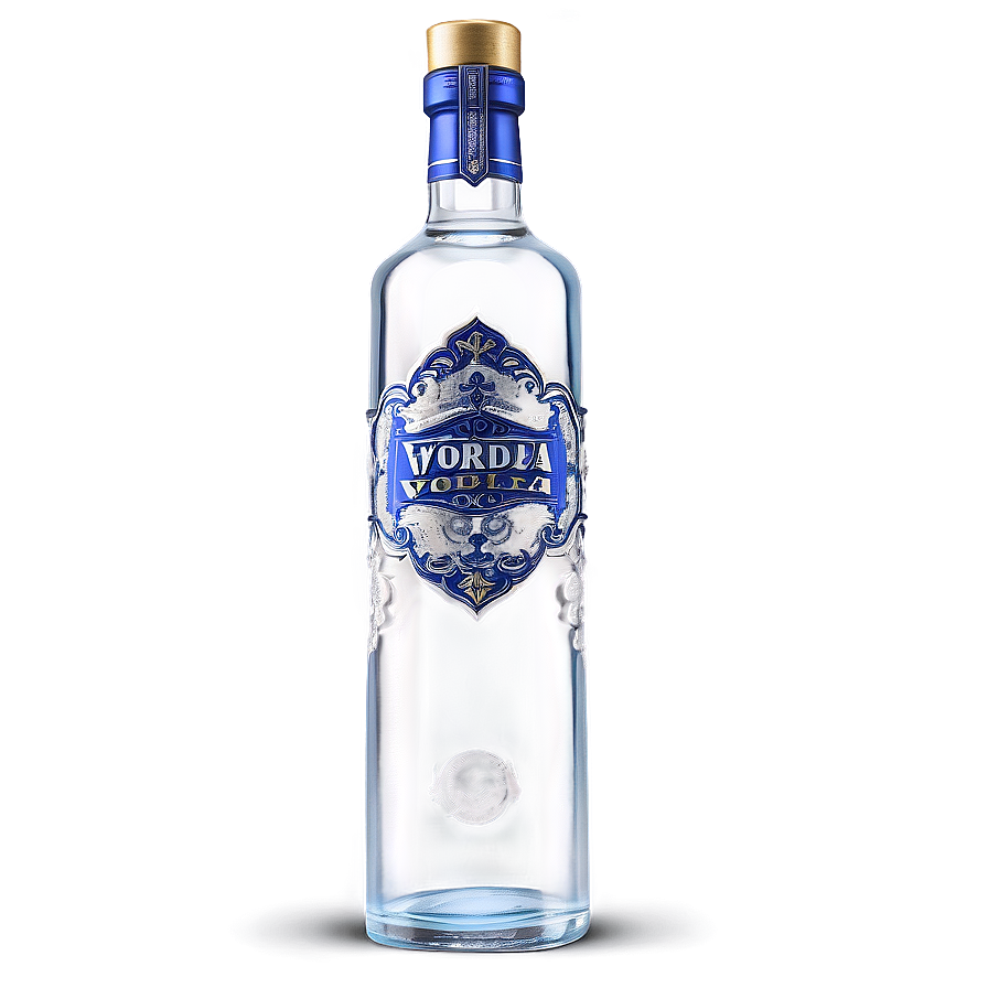 Vintage Vodka Bottle Png 74