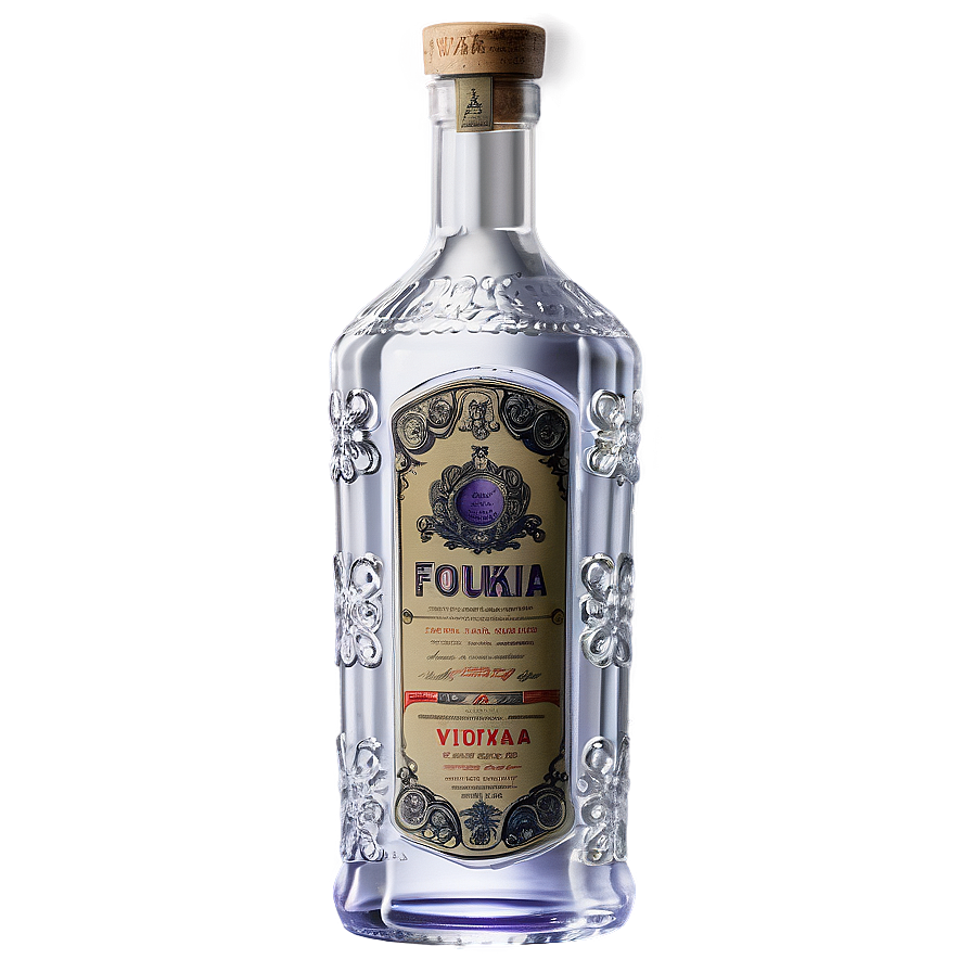 Vintage Vodka Bottle Png 92