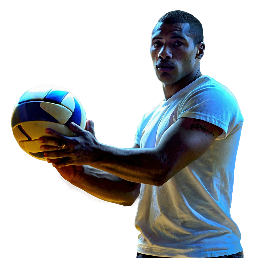 Vintage Volleyball Player Png Djq81