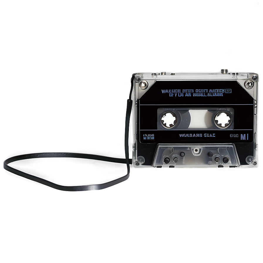 Vintage Walkman And Cassette Png Pov30