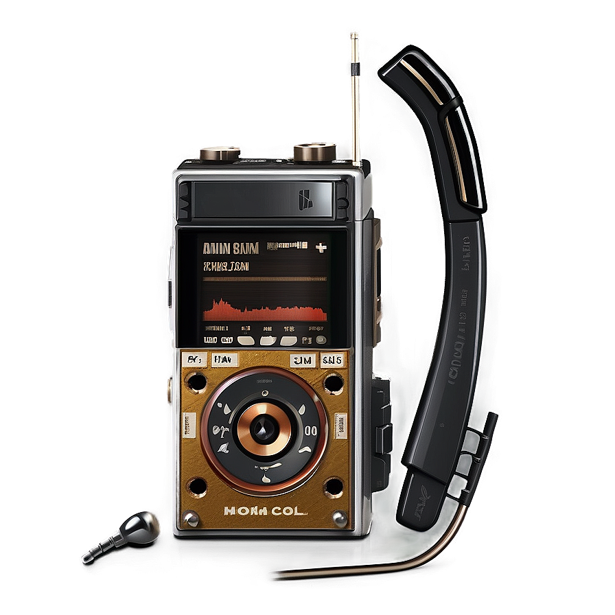 Vintage Walkman Design Png Hib