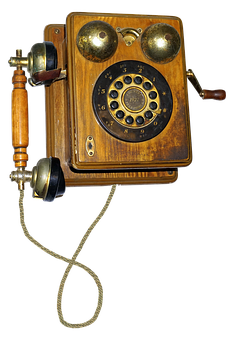 Vintage Wall Mounted Rotary Phone