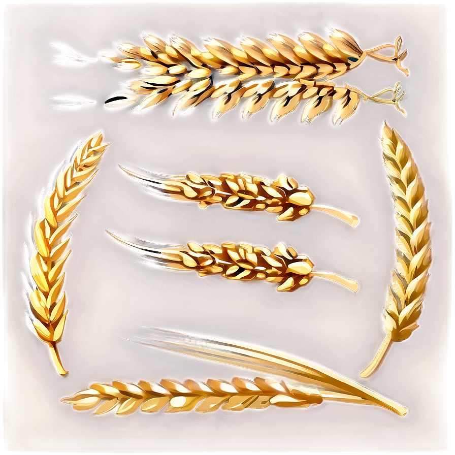 Vintage Wheat Harvest Png Qhf