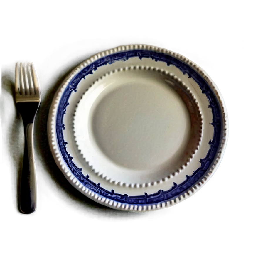 Vintage White Plate Png Dru