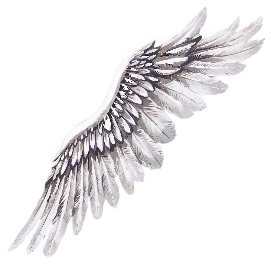 Vintage White Wings Png 50