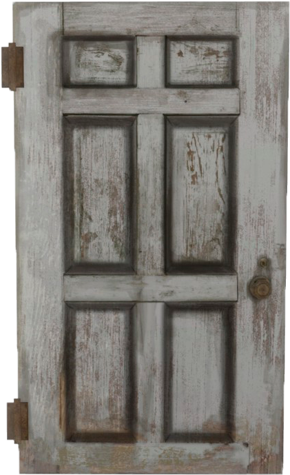 Vintage White Wooden Door