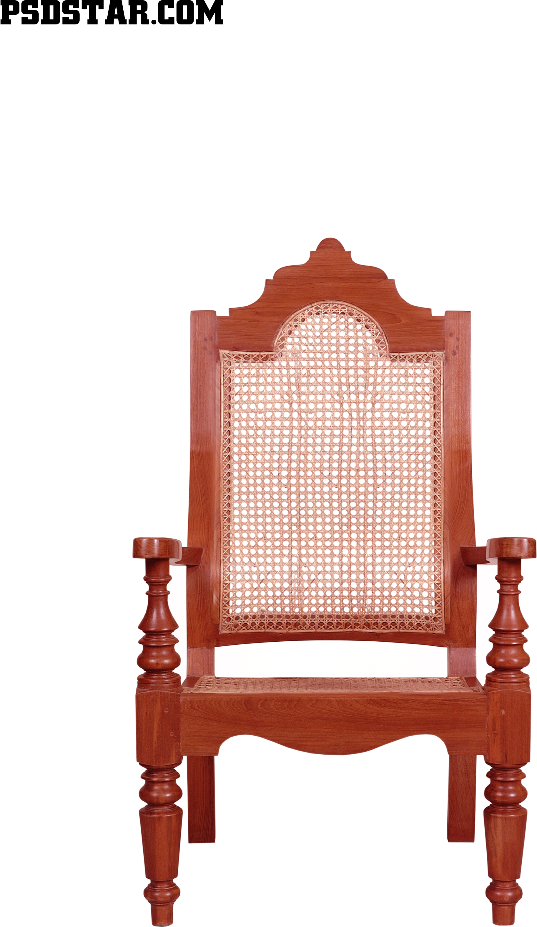 Vintage Wooden Chair Transparent Background