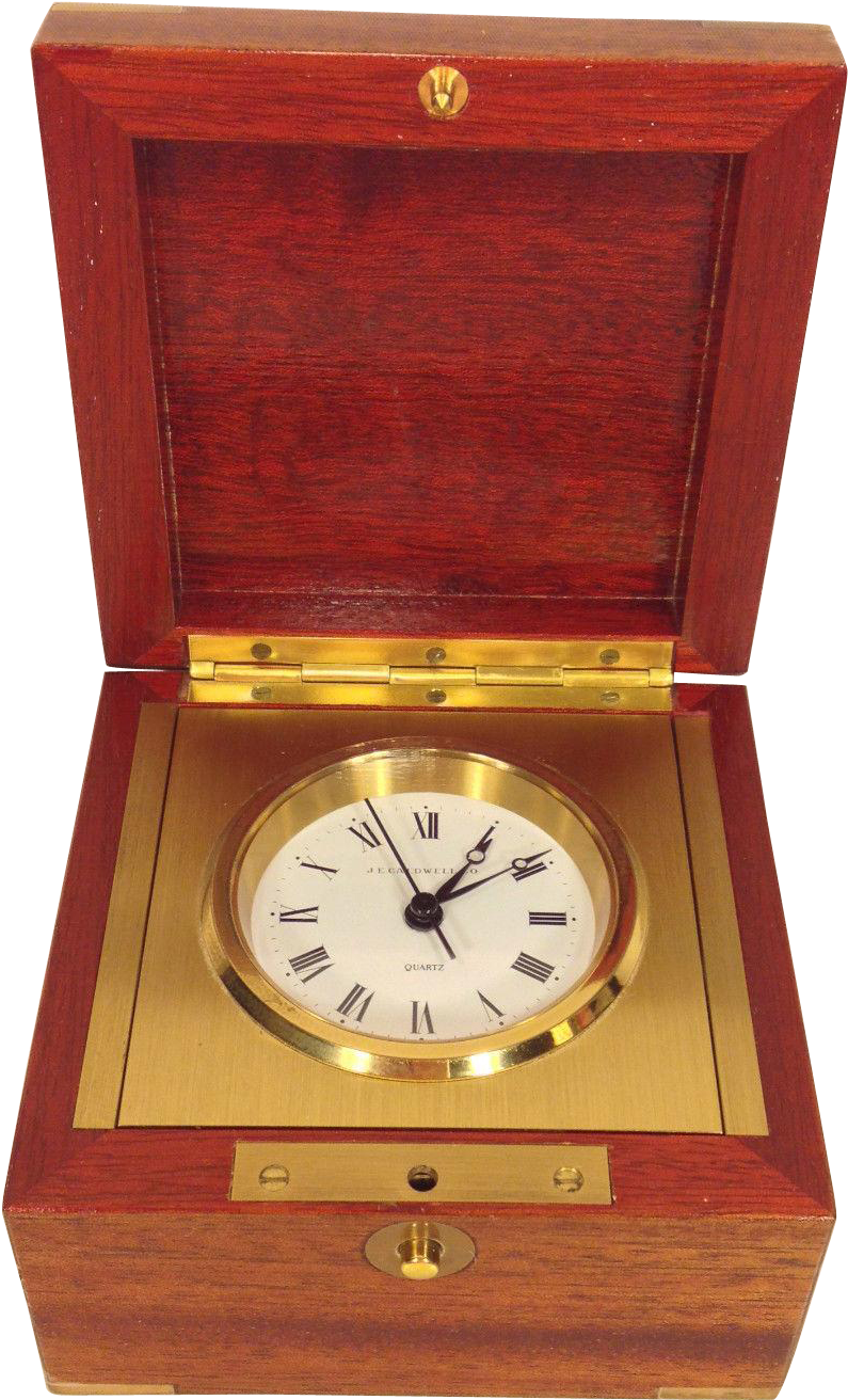 Vintage Wooden Clock Box