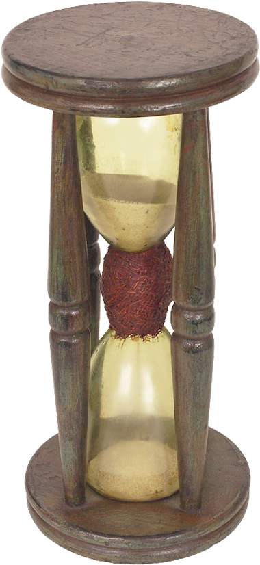 Vintage Wooden Hourglass